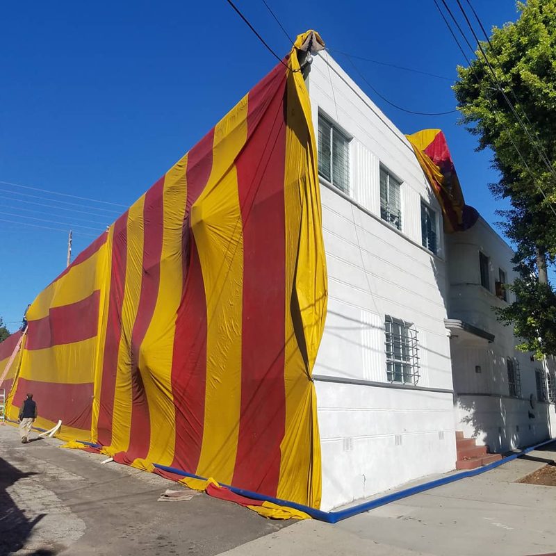 fumigation of historical building